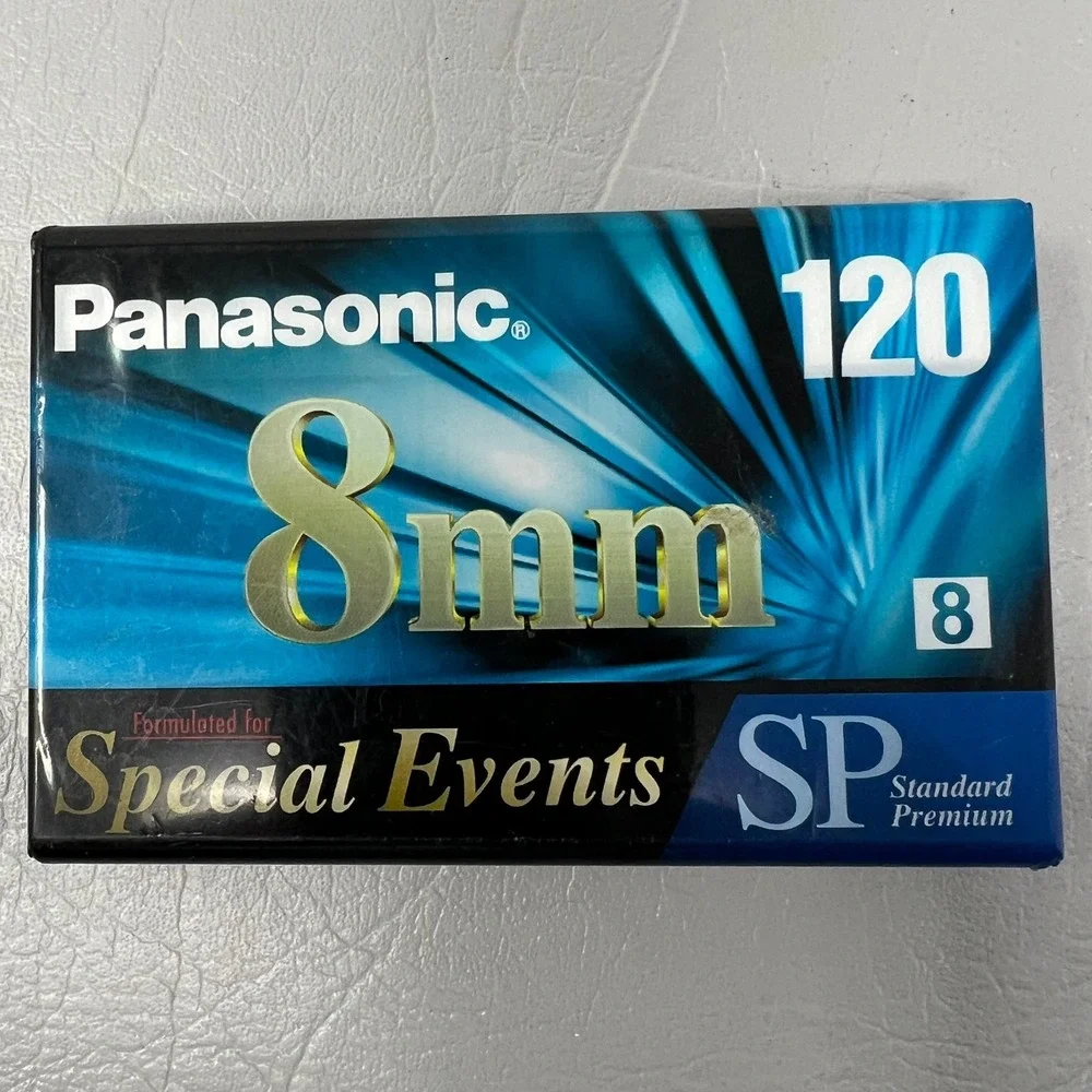 Panasonic 8mm Video Tape SP 120 Standard Premium Special Events New Sealed
